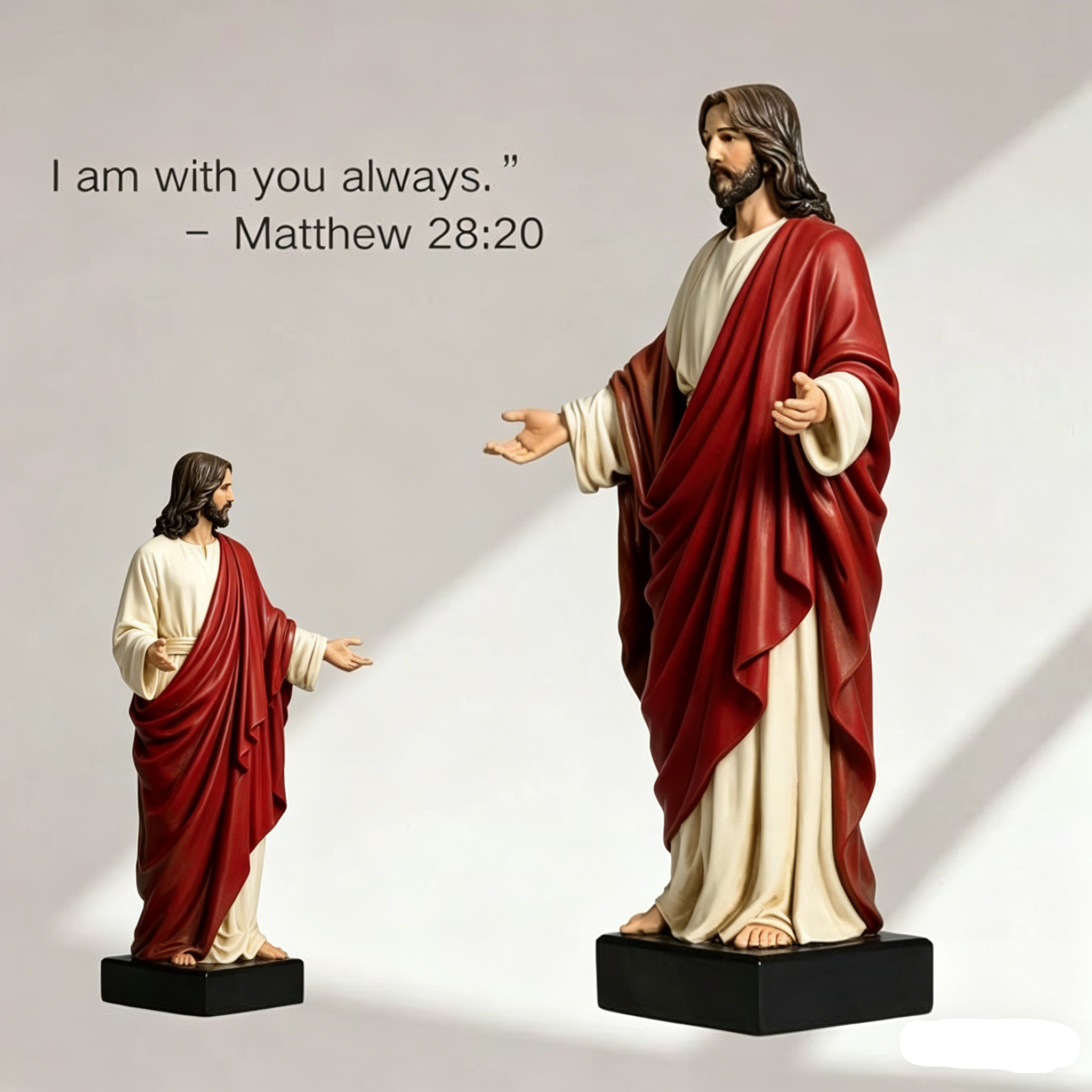 Jesus Christ 1/6 Scale Collectible Figure - 12" Lifelike Inspirational Statue with Fabric Robe & Accessories, Limited Collector's Edition Religious Figure for Home Decor, Church Gift, Devotional Display
