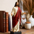 Jesus Christ 1/6 Scale Collectible Figure - 12" Lifelike Inspirational Statue with Fabric Robe & Accessories, Limited Collector's Edition Religious Figure for Home Decor, Church Gift, Devotional Display